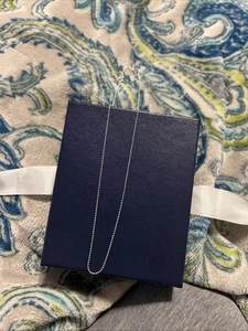 Sterling Silber 16 Zoll Perlenkette Halskette - Bild 1 von 2