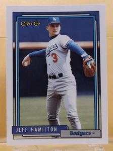 1992 O-Pee-Chee #151 - Jeff Hamilton - Los Angeles Dodgers - Near Mint - Picture 1 of 2