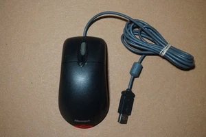 Black Microsoft Wheel Mouse Optical USB and PS2 Compatible (X802382-018) Tested - Picture 1 of 4