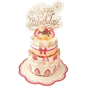 3D Pop Up Happy Birthday Card Female Mother Girlfriend Daughter Grandma Friend - Picture 1 of 8