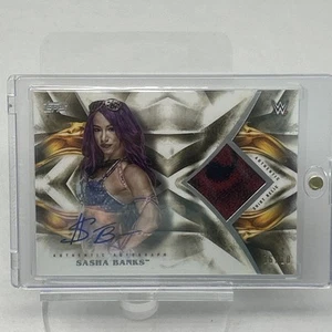 2019 Topps WWE Undisputed Autograph Relics Patch Sasha Banks Auto Mercedes /10 - Bild 1 von 2