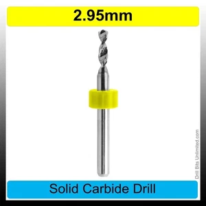 2,95 mm 0,116 Zoll #32 Hartmetall Bohrer 1/8 Zoll Schaft EIN Stück Vollhartmetall R/S. - Bild 1 von 4