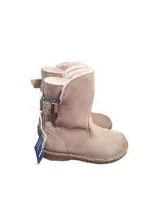 Birkenstock Uppsala Boot Shearling Suede Leather Beige Taupe Women’s 5.5/36 - Picture 1 of 13