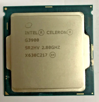 Intel CELERON G3900 SR2HV - Dual Core - 2,80GHz - 2MB -  Sockel 1151  #1501 - Bild 1 von 2