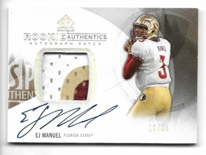 Parche de novato auténtico SP 2013 autógrafo plateado #182 EJ Manuel #19/25 RPA RC - Imagen 1 de 2