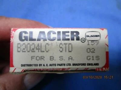 NOS RODAMIENTOS DE VARILLA GLACIER BSA A7 A10 SE ADAPTA A 1948 55 diario pequeño # 67-0320 - STD Foto 1 de 4