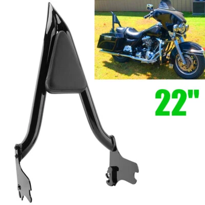 22" Backrest Sissy Bar For Harley Road King Street Electra Glide 1997-2008 Foto 1 de 4