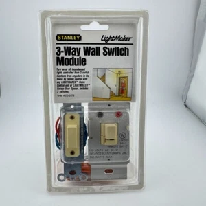 Stanley LightMaker (Elfenbein) 3-WEGE Wandschalter Modul NEU NOS - Bild 1 von 2