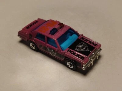 Vintage 1987 Matchbox Int'l Ford Police Cruiser In Rare Pink Superb Condition  - Image 1 of 4