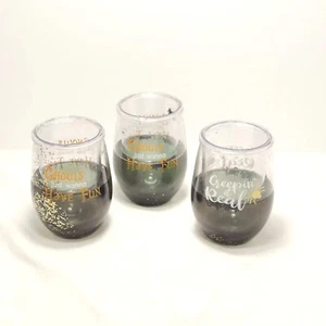 Halloween Wine Glass Ghouls Just Wanna Have Fun - Picture 1 of 2
