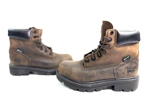 Timberland Pro Direct Attach 6" Steel Toe Waterproof Work Boot Brown Men's Sz 6W - Picture 1 of 14