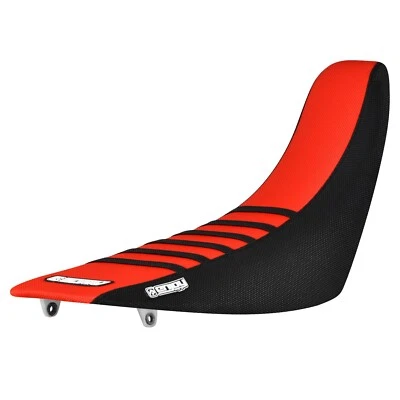 2000-2007 Honda XR 650R Gripper Seat Cover  BLACK/BRIGHT RED/BLACK ribs #414 - Image 1 of 4