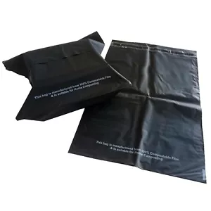 Mailing Bags Mixed Sizes Black Grey Plastic Poly Postage Post Postal Small Large - Picture 1 of 7