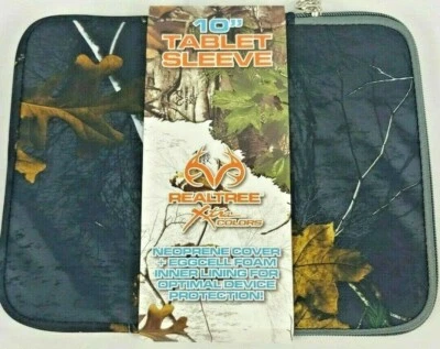 RealTree Camo Tablet Sleeve Case Cover with Inner Lining For 10" Tablets  NWT  - Image 1 of 2
