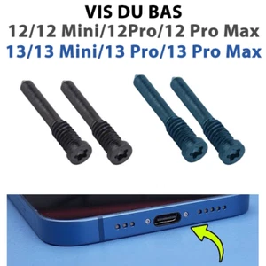Vis pentalobe IPHONE 12 13 MINI PRO MAX vis du bas pointe étoile 5 branches lot - Photo 1 sur 4
