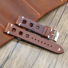 Mens Watch Strap Handmade Genuine Leather Vintage Wrist Band 18MM 20MM 22MM 24MM