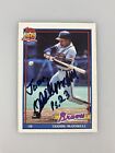 1991 Topps Oddibe McDowell #533 Auto Signed Autograph Braves 