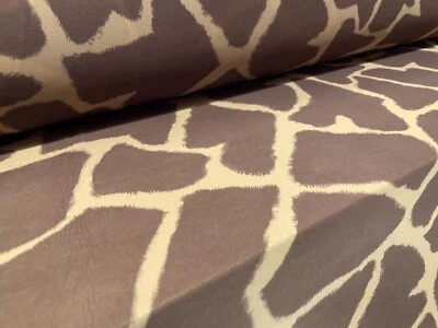 Power Mesh Net Stretch Fabric, Per Metre - Giraffe Print - Image 1 of 4