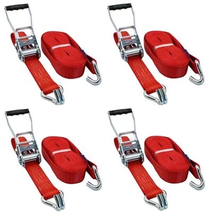 4x Spanngurt 8m 5t 8 Meter 5 Tonnen Ratschenspanngurt Zurrgurt Lkw 5000 daN kg - Bild 1 von 1