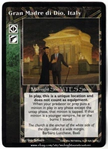 Gran Madre di Dio, Italy European Championship 2006 Promo V:TES VTES Vampire CCG - Picture 1 of 1