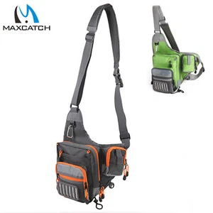 Maxcatch Waterproof Fly Fishing Waist Pack Crossbody Sling Bag Lure Tackle Bag - Picture 1 of 9