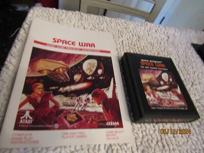 Vintage Atari Space War Game Program Cartridge CX2604 1978 w Instructions - Image 1 of 4