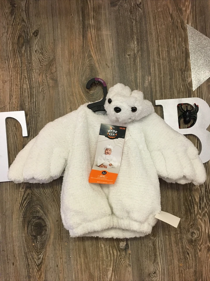 Hyde and EEK Infant White Seal Pullover Halloween Costume 0-6 Months FREESHIP