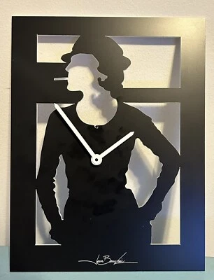 Coco Channel Silhouette Clock By Jean Beaulieu - Image 1 of 4