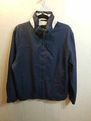 Chaqueta de Colección London Fog Para Hombres M Azul Estilo Bombardero Náutica Golf Preppy Foto 1 de 4