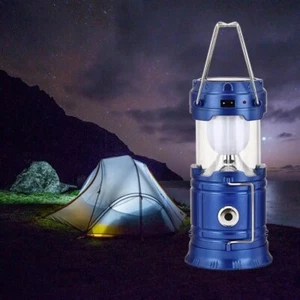 USB Solar Portable LED Flashlight Rechargeable Camping Lamp Power Bank 6+1 - Picture 1 of 6