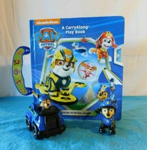 SML Paw Patrol Rescue Racer 16605 Chase cane posabile + libro gioco da trasporto - Foto 1 di 7