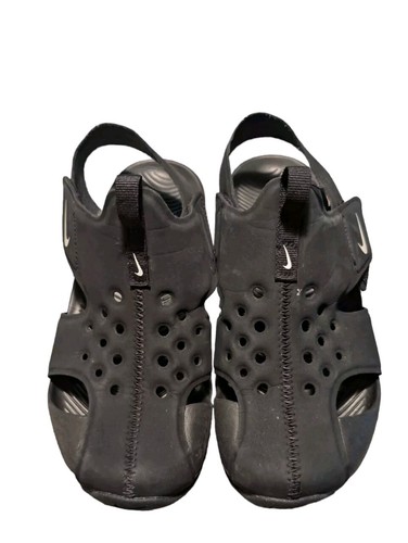 NIKE Sunray Scarpe Sandali Bambini Taglia 3 Nero