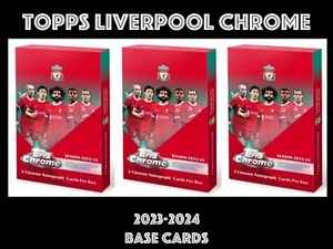 TOPPS LIVERPOOL CHROME 2023-2024 23/24 BASE CARDS - Picture 1 of 1