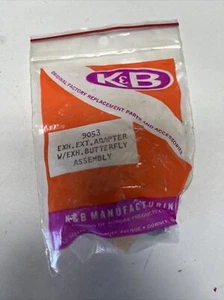 K&B 9053 exhaust Extension Adaptor W/EXH. Butterfly Assembly NewInPack - Picture 1 of 3