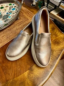 Lucchese leather sneakers W 8.5 Metallic copper gold 8X Stapleton Collection - Picture 1 of 18