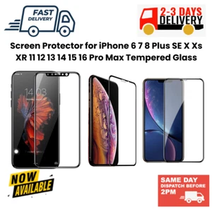5D Screen Protector for iPhone 6 7 8 PLUS X XS XR 11 12 13 13Pro /Max SE Full - Imagen 1 de 5