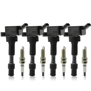 4PCS Ignition Coil&4PCS Spark Plug Accessories For Kia Forte For Hyundai Elantra - Picture 1 of 14