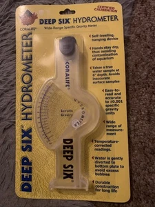 Coralife Deep Six Hydrometer 12'' X 10'' X 11'' Clear - Picture 1 of 3