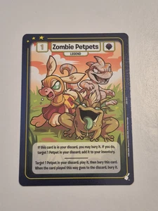 Neopets Battledome TCG Champions of Meridell Zombie Petpets Legend R - Picture 1 of 2