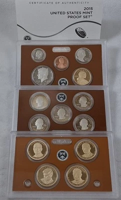 2015 United States Mint Clad Proof Set w/ OGP & COA - Image 1 of 4