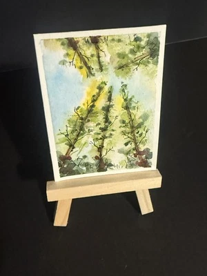 ACEO / Tarjeta de arte / Pintura en miniatura / Original - Acuarela, pintura a tinta 2,5 x 3,5 Foto 1 de 2