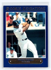 1992 Fleer Frank Thomas #1 Chicago White Sox Rookie Sensations - Picture 1 of 2