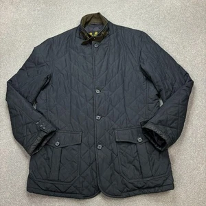 Barbour Jacket Adult Extra Large Blue Quilted Country Hunting Field Lined Men* - Picture 1 of 15