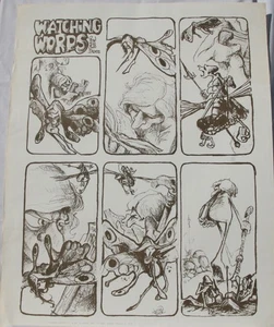 VAUGHN BODE print, WATCHING WORDS, aka DEADBONE poster #3, 23 x 29 - Picture 1 of 5