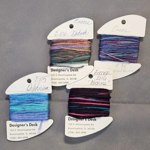 Rainbow Gallery Lot of 4 ENCORE! Thread 4-Ply Cotton Embroidery Variegated - Picture 1 of 6