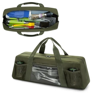 Bolsa de almacenamiento de herramientas para parrilla, soporte para utensilios para barbacoa al aire libre para herramienta de barbacoa hasta 20... - Imagen 1 de 7