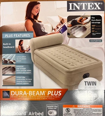 Colchón cama de aire Intex 64191WD tamaño doble - beige Foto 1 de 3