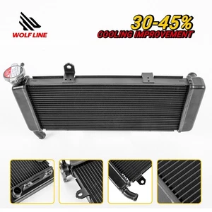 WOLFLINE Motorcycle All Aluminum Radiator For Kawasaki Versys 650 2015-2021 - Picture 1 of 10