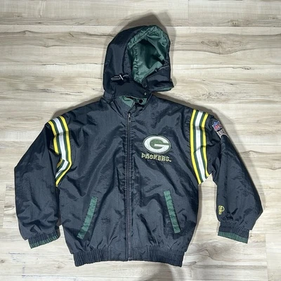 VTG Pro Player Green Bay Packers Jacket Men’s size S Autographed Signed *READ* - Image 1 of 4
