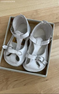 Gertrude White Vintage Baby Gilr Shoes - Size 1 - Picture 1 of 4